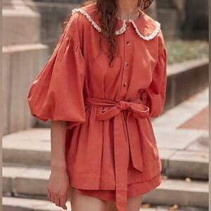 NWOT Free People Porto Top and Shorts Set XS